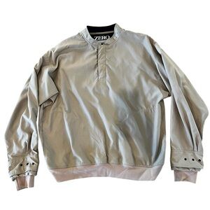 Zero Restriction ZR Golf Outerwear Mens 1/4 Snap Pullover Windshirt Jacket LARGE